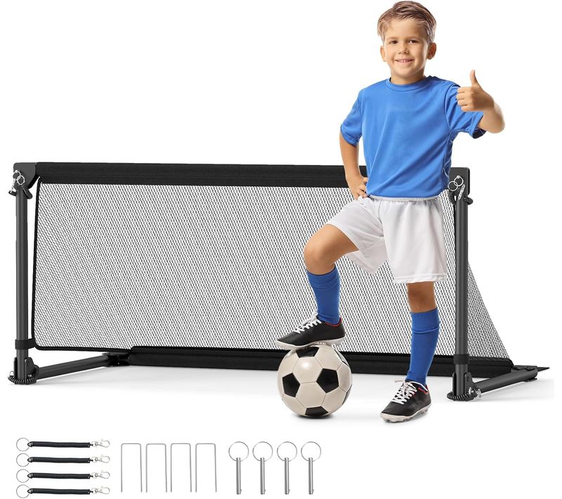 But De Football Pour Enfant, Cage De Foot Pop-up Avec Cadre Métal Filet, 100 X 50 X 47 Cm