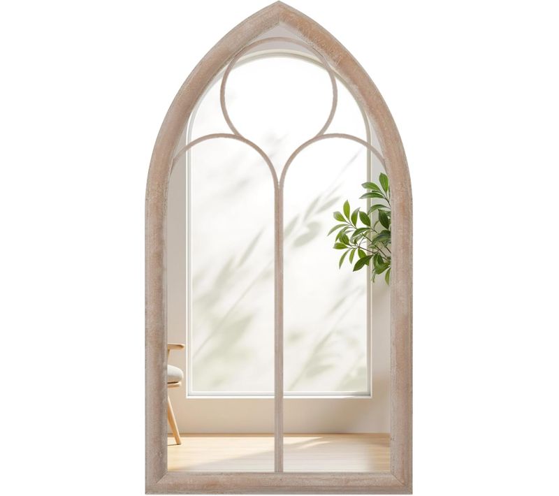 Grand Miroir Mural Arche Exterieur Interieur, Miroir Decoration Murale De Fenêtre (111,5 X 60,5 Cm)