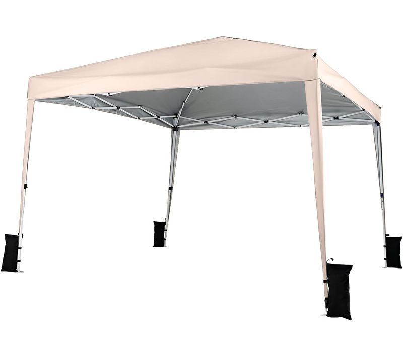 Tonnelle Pliante 3 X 3 M, Pop-up, Tente De Jardin Exterieur Imperméable (beige)