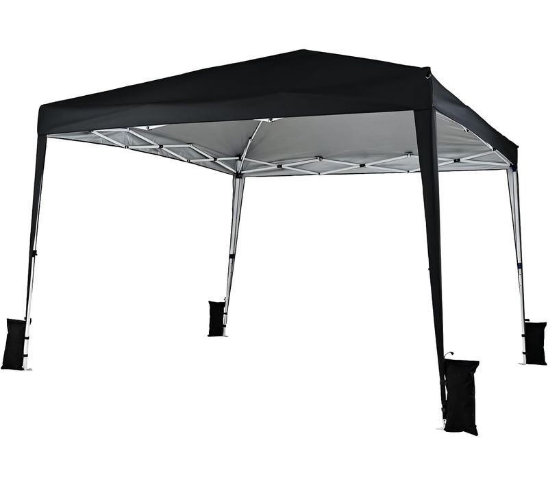 Tonnelle Pliante 3 X 3 M, Pop-up, Tente De Jardin Exterieur Imperméable (noir)