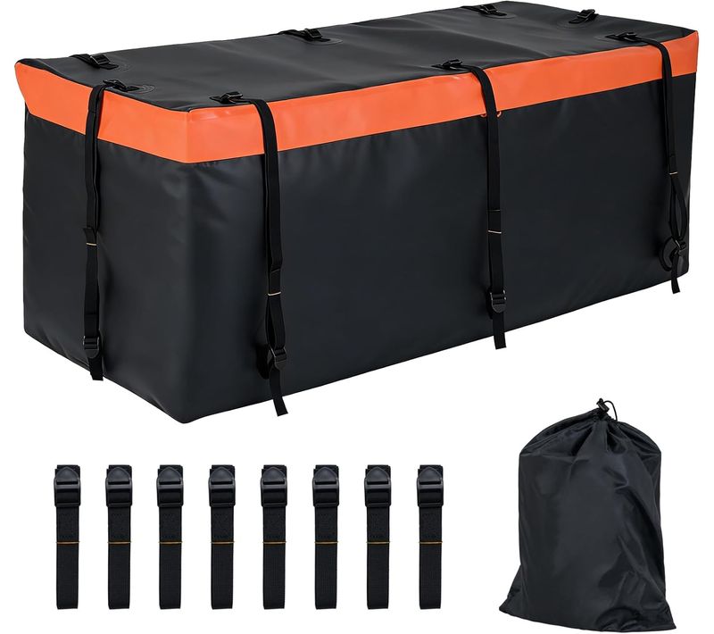 Coffre Attelage 566 L, Coffre Arrière Pour Attelage De Remorque Avec Pvc Imperméable