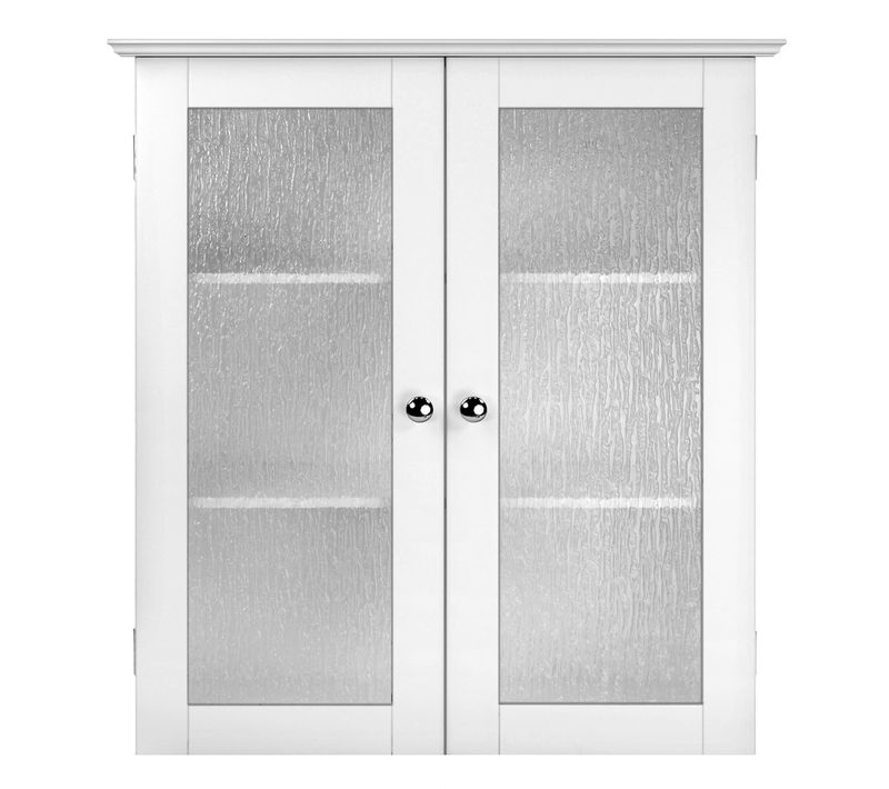 Placard Mural De Salle De Bain Armoire De Rangement Blanc Connor