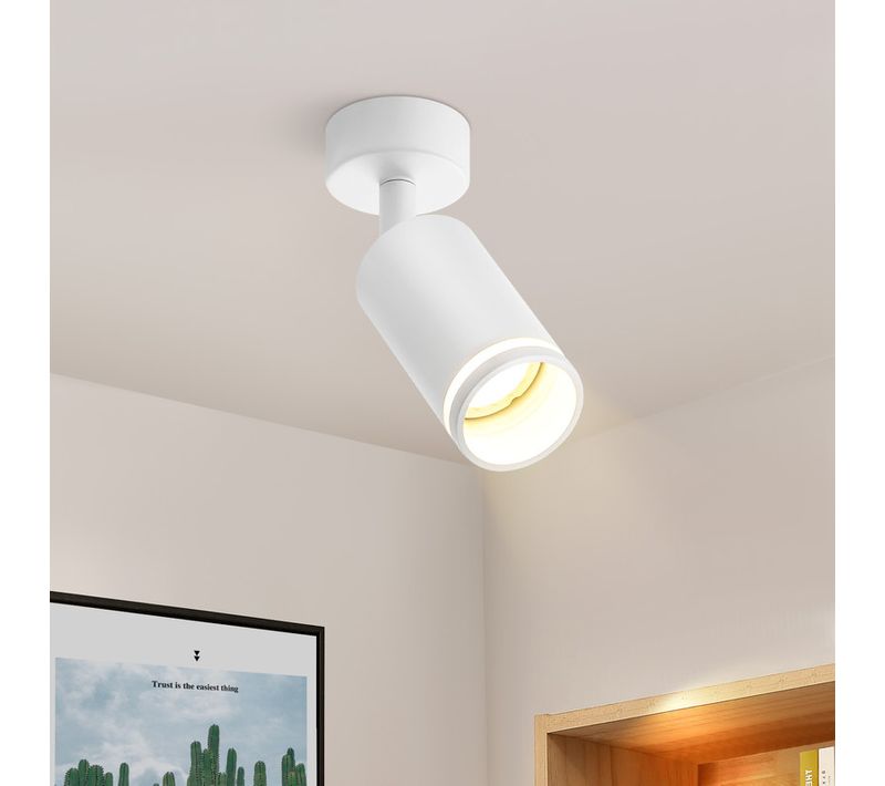 Plafonnier 1 Flamme Gu10 Métal Plafonnier Moderne Lampe De Couloir Pour Cuisine Bureau