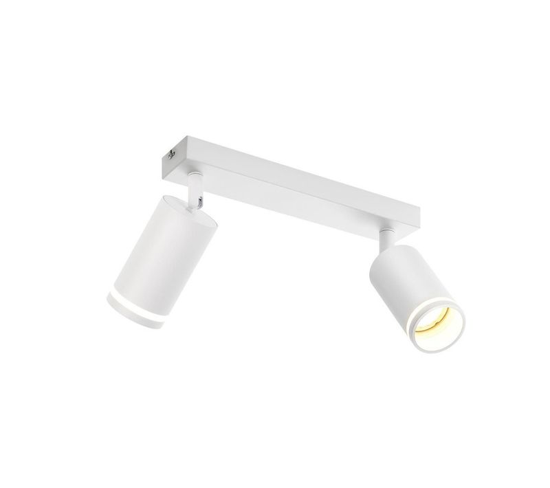 Plafonnier 2 Flammes Métal Plafonnier Gu10 Orientable 355° Couloir