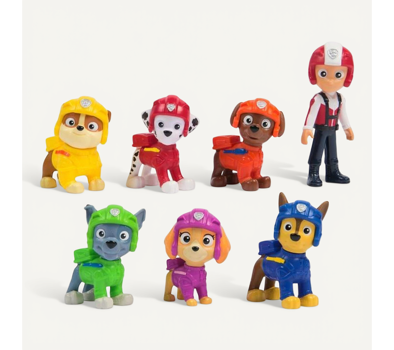 Multipack Air Rescue - 7 Figurines La Pat' Patrouille (6 Chiots + Ryder)