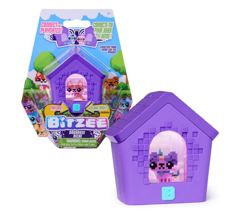 Bitzee Niche Interactive — Animal De Compagnie Numérique Portable, 15 Chiots, 6 Mini-jeux
