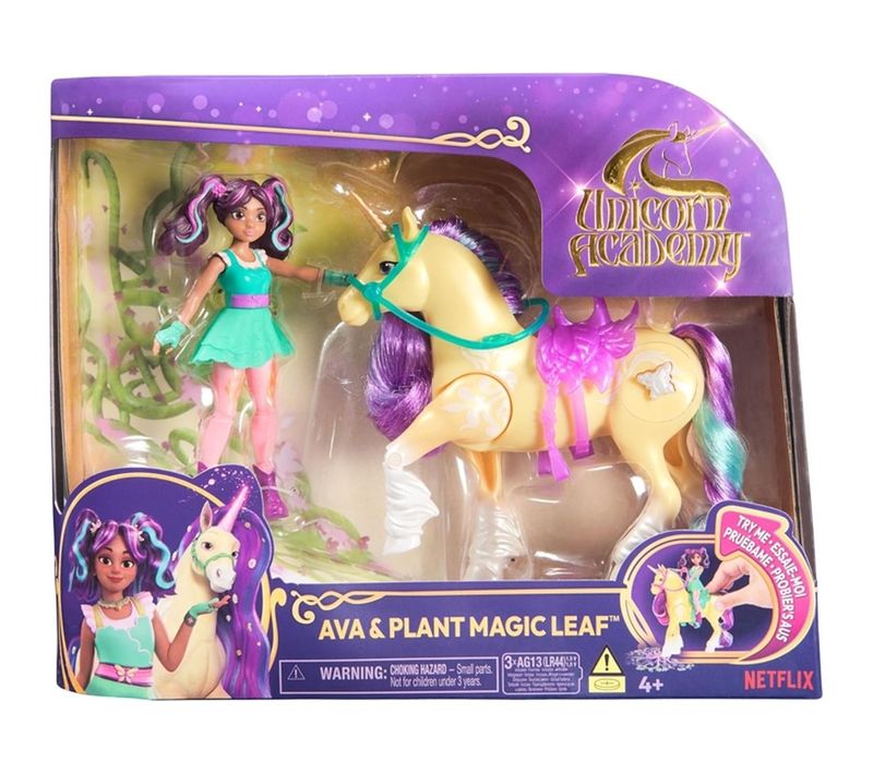 Ensemble Licorne Plant Magic Ava et Leaf - Poupée 11,5 Cm, Licorne 12,7 Cm