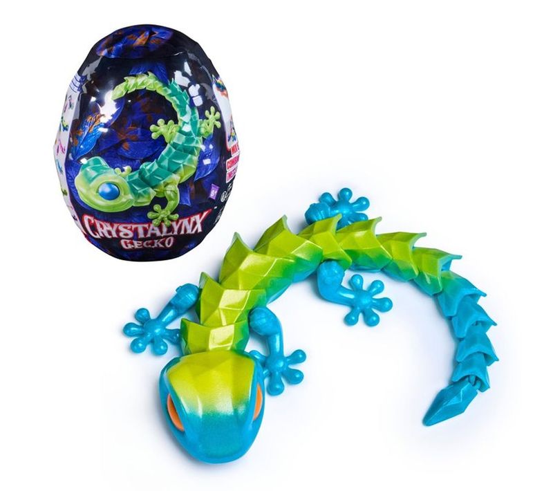 Crystalynx Gecko Articulée Multicolore, 23–30 Cm, Segments Détachables