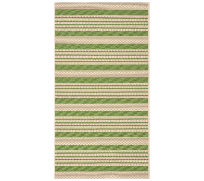 Tapis Cour 122 X 170 Cm Rayé Gemma Vert