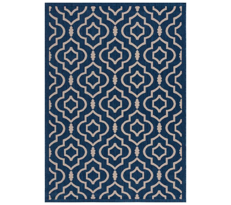 Tapis Cour 160 X 231 Cm Treillis Mykonos Bleu