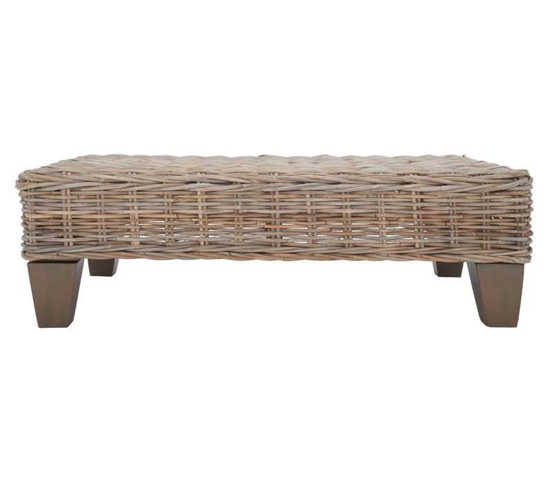 Table Basse Chessie Neutre Rotin 103 X 70 X 31 Cm