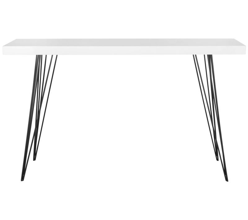 Consoles Enid Noir/blanc Bois Embouti 140 X 44 X 81 Cm