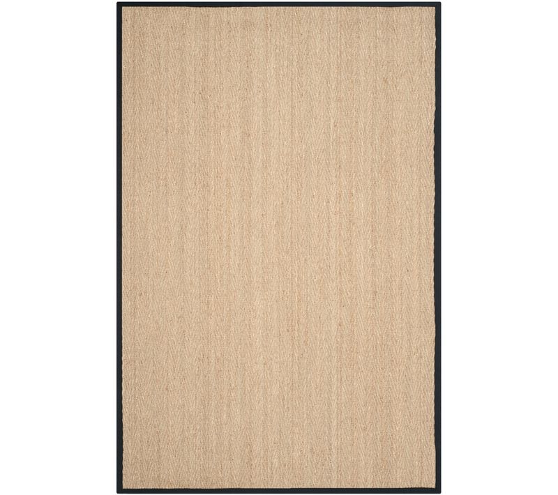 Tapis Fibre Naturelle 76 X 366 Cm Fibre Naturelle Winifred Neutre/noir