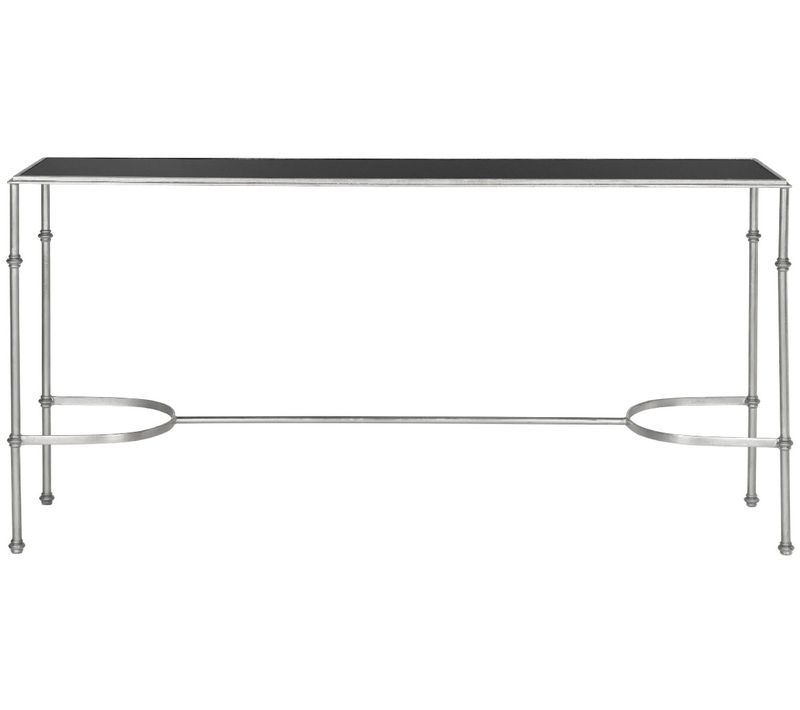 Consoles Maebelle Noir Fer/verre 160 X 40 X 81 Cm