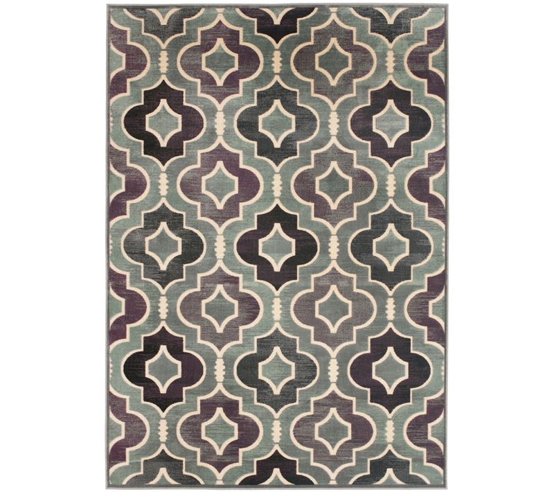 Tapis Paradis 122 X 170 Cm De Transition Riva Gris