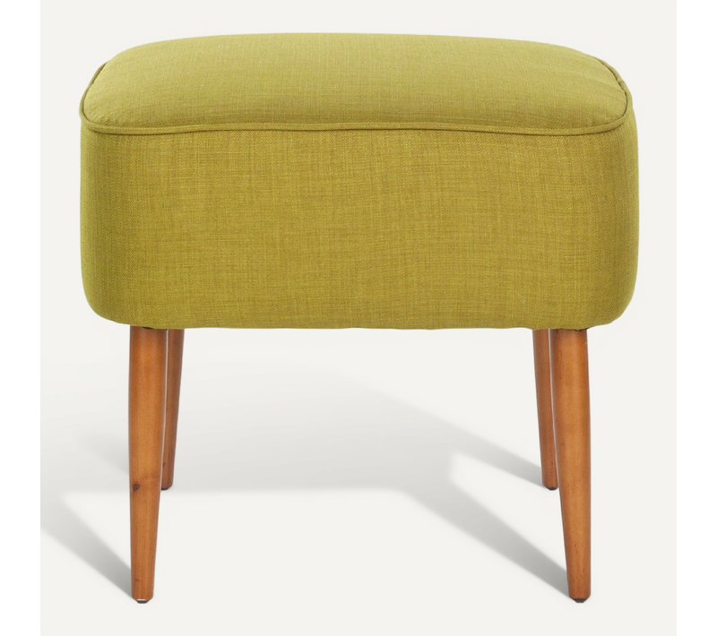 Pouf Verdell Vert Bois De Chene 50 X 50 X 46 Cm