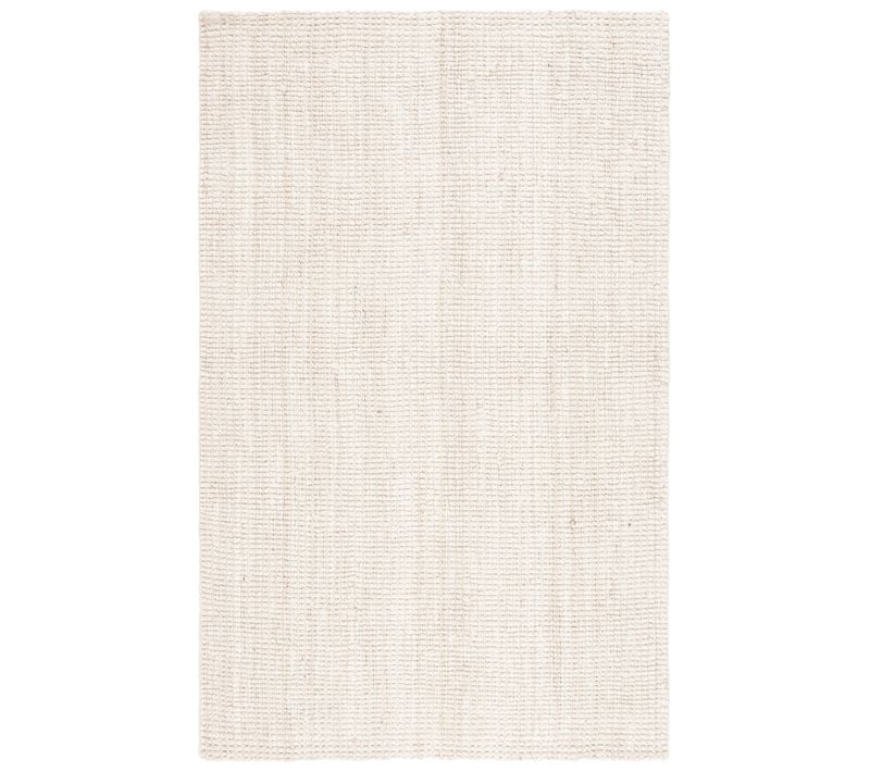 Tapis Fibre Naturelle 61 X 91 Cm Solid Tonal Dottie Ivoire