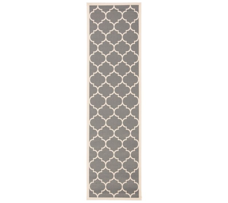 Tapis Cour 69 X 244 Cm Treillis Arista Gris