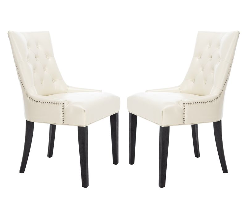 Chaises De Salle à Manger Saundra Lot De 2 Blanc Bois De Bouleau