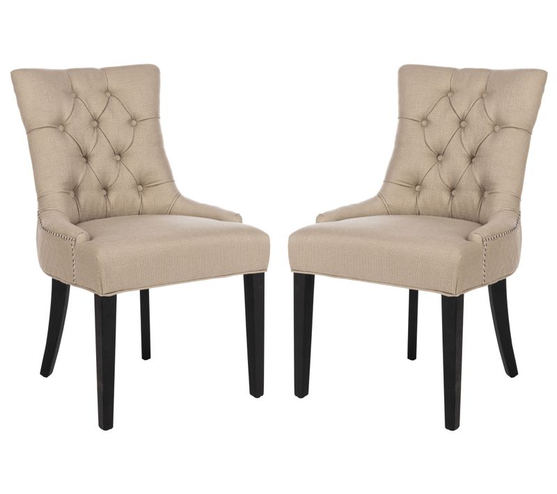 Chaises De Salle à Manger Saundra Lot De 2 Neutre Bois De Bouleau