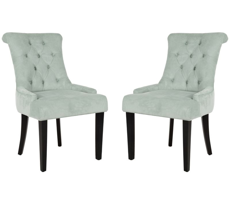 Chaises De Salle à Manger Louann Lot De 2 Noir Bois De Bouleau