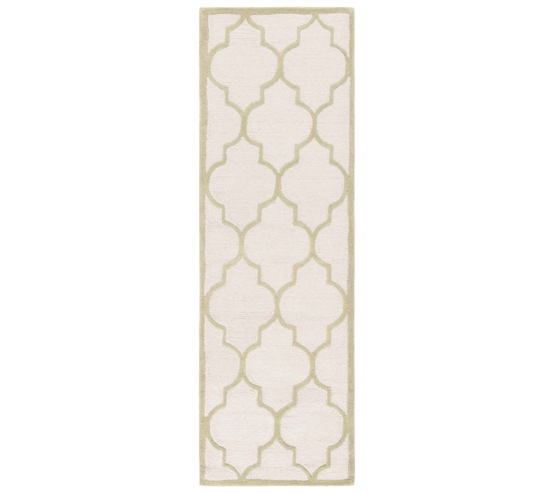 Tapis Cambridge 76 X 244 Cm Treillis Sky Vert