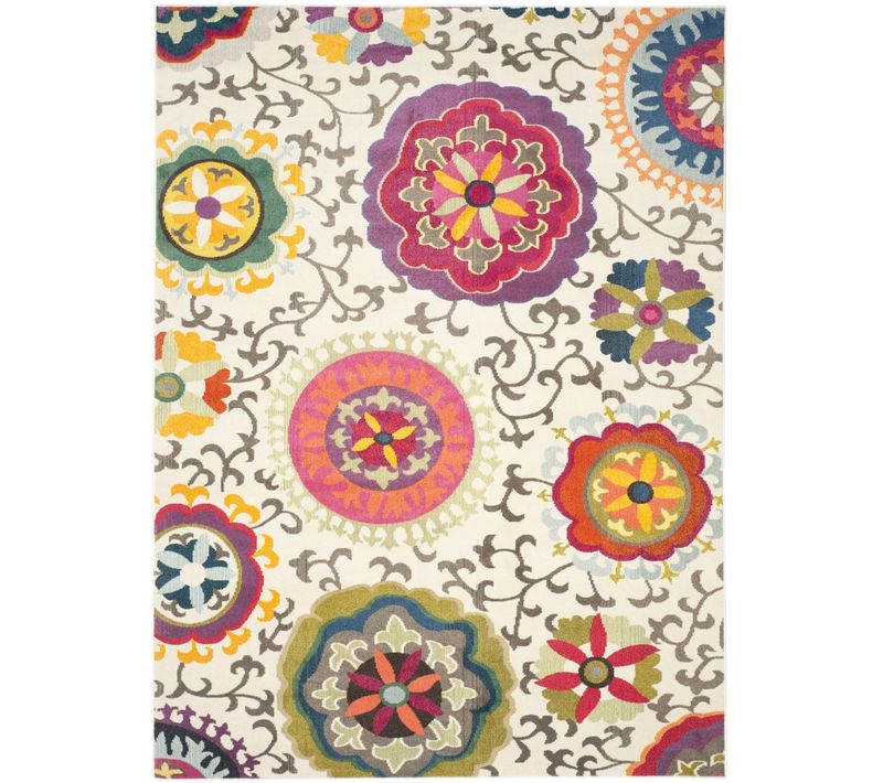 Tapis Monaco 274 X 366 Cm Bohème Chic Manteca Ivoire / Multi