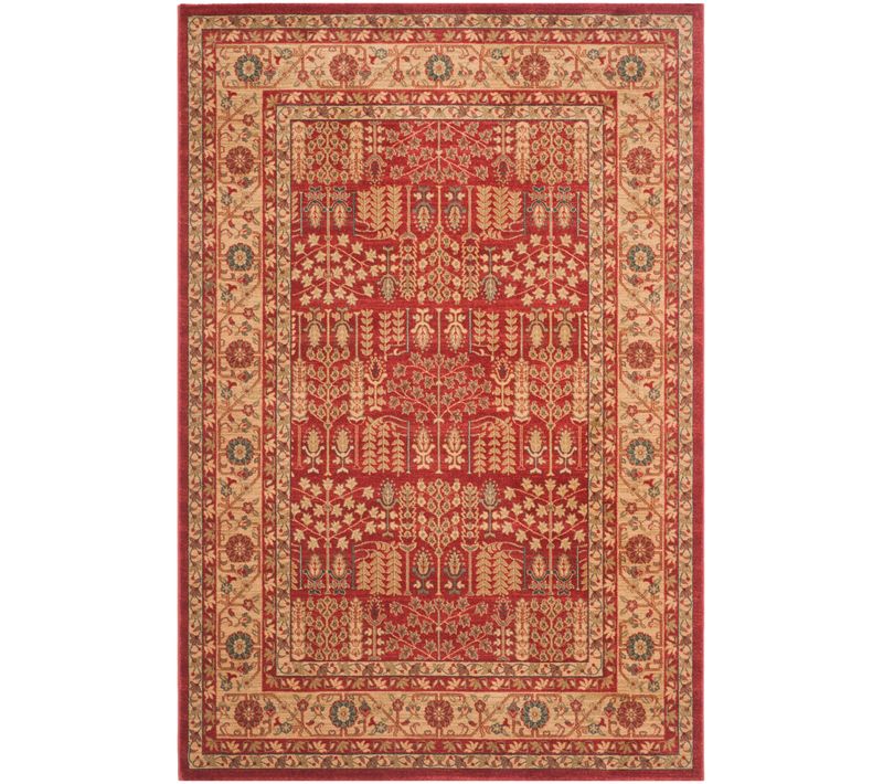 Tapis Mahal 201 X 279 Cm Traditionnel Marco Rouge