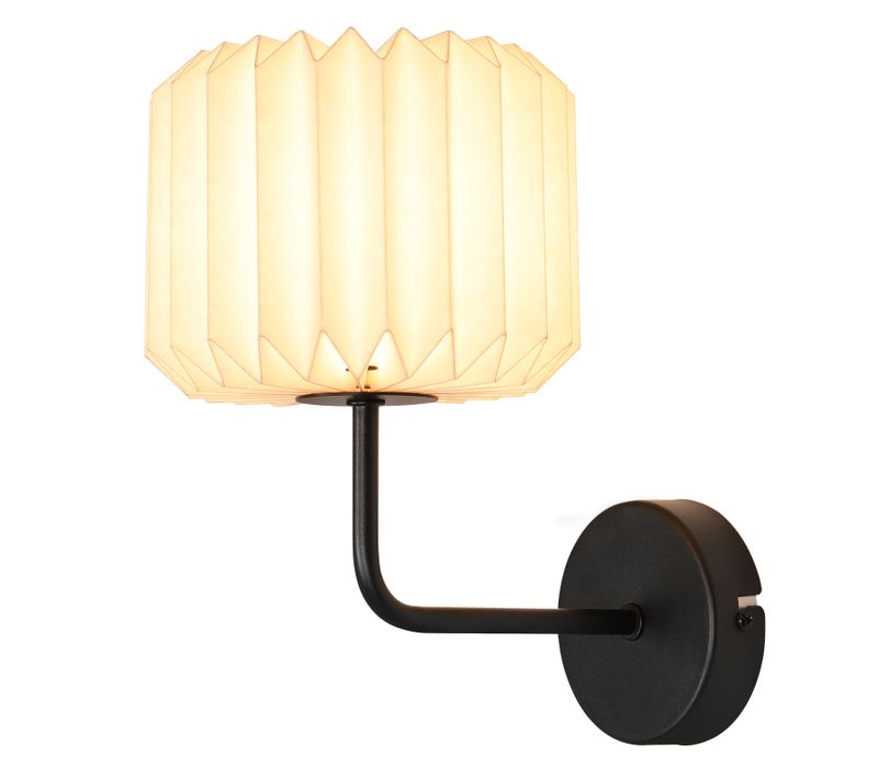 Luminaire Mural Vintage - Applique Pour Couloir Ou Escalier Avec Abat-jour En Papier (sans Ampoule)