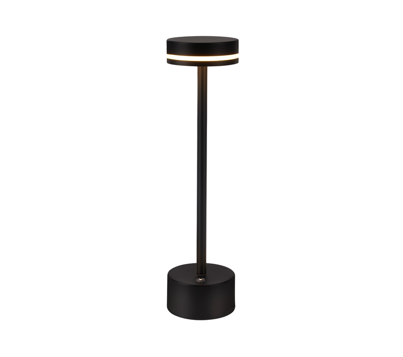 Lampe de Table Tactil LED Lampe De Chevet Noir- H.32cm