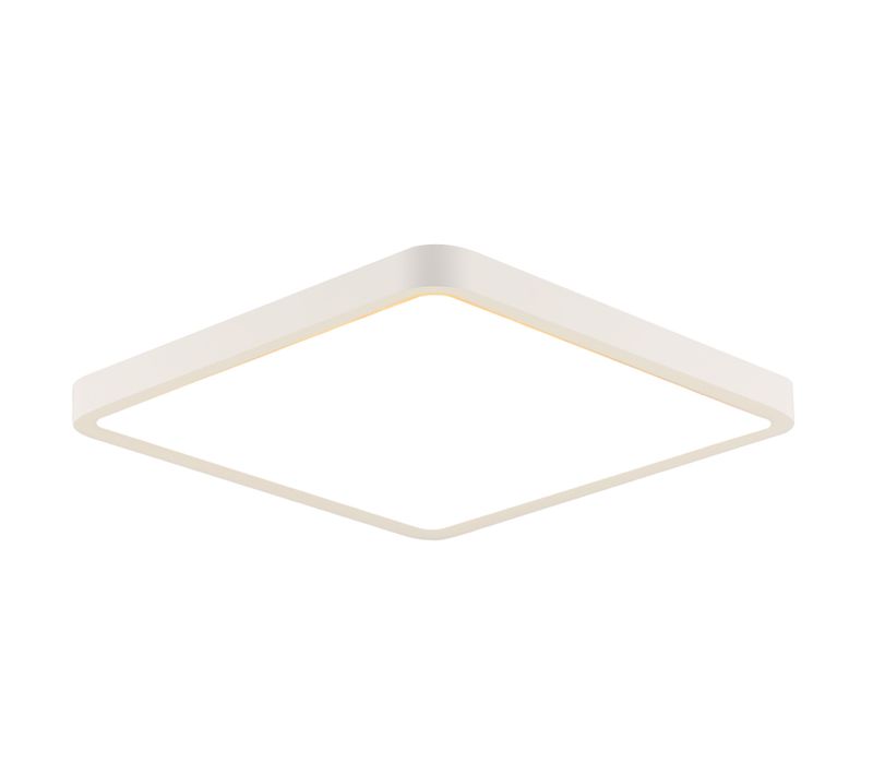 Plafonnier LED Ip44 23w 23cm Carré Blanc Chaud Sdb Cuisine Chambre Couloir