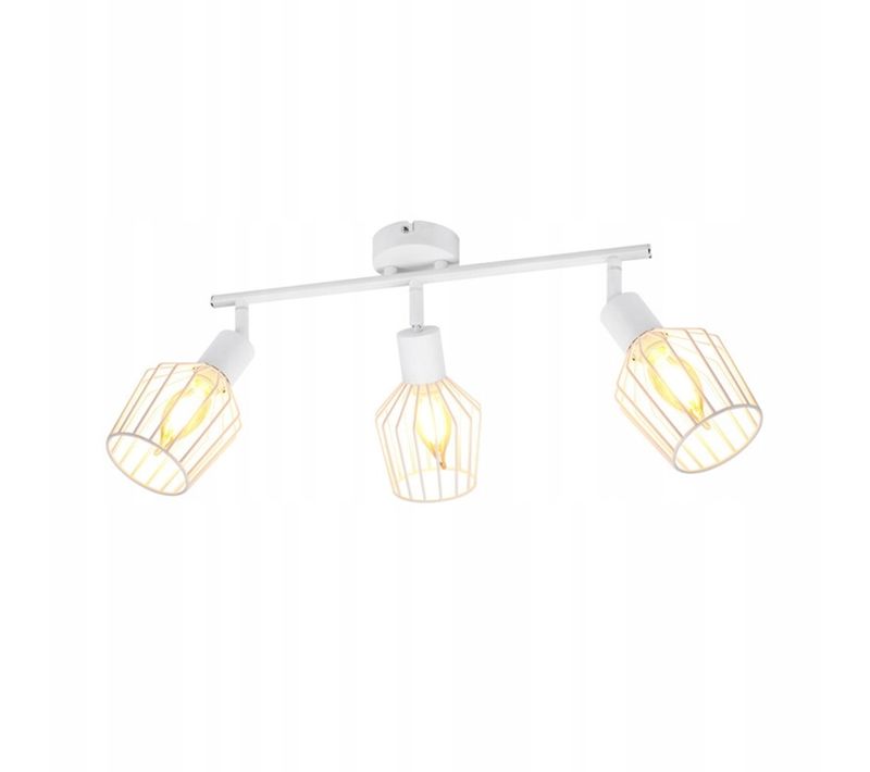 3 Spots De Plafond E14 - Métal, Lampe De Couloir Industrielle Pivotante à 350°, Applique Murale