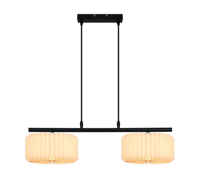 Suspension Table à Manger Lampe Suspendue Vintage Lampe Suspendue Lampe 2 Flammes Blanc