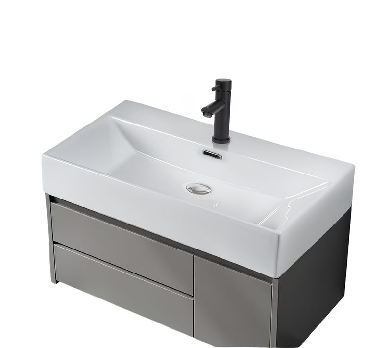 Nettlife Vasque à Poser, Lavabo De Salle De Bain Céramique Blanc - Vasque Carrée 60 X 42cm