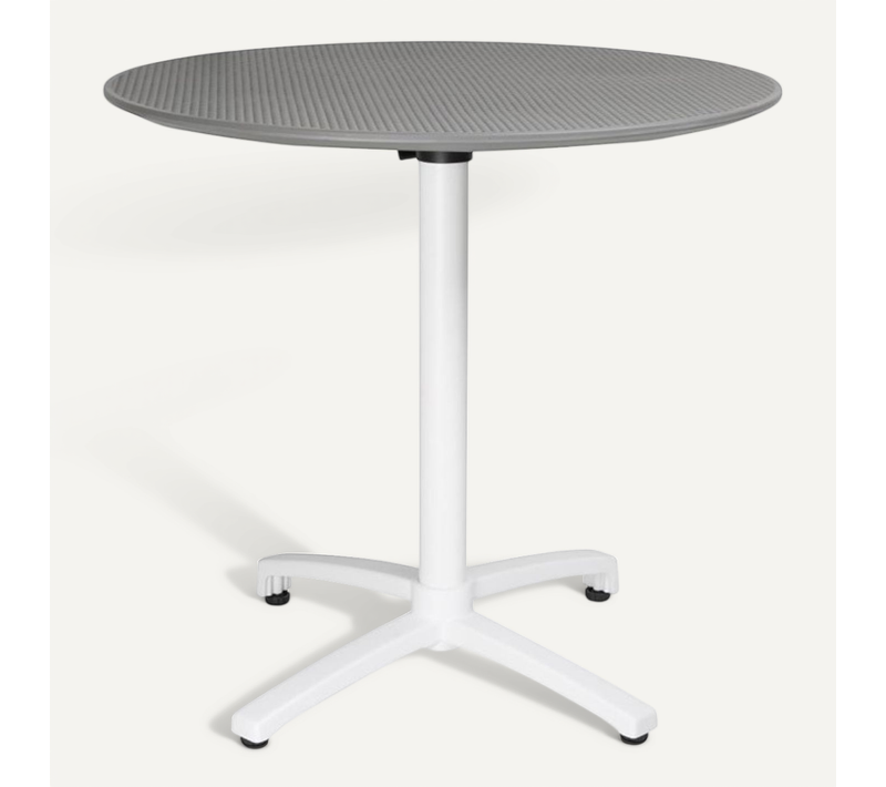 Table Pliante En Polypropylène D. 800 Mm Gris Foncé -