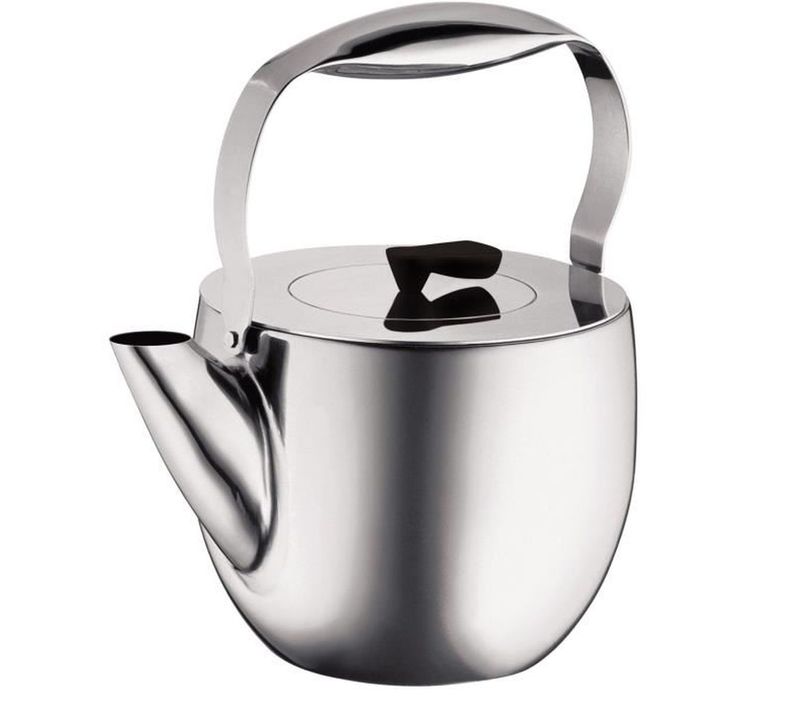 Théière à Piston Inox 1,5 L - Filtre Inox, Finition Brillante