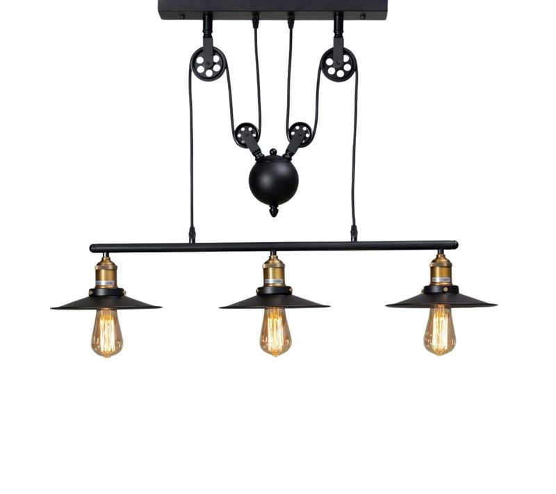 Lampe Industrielle Suspension - Triple Piattino