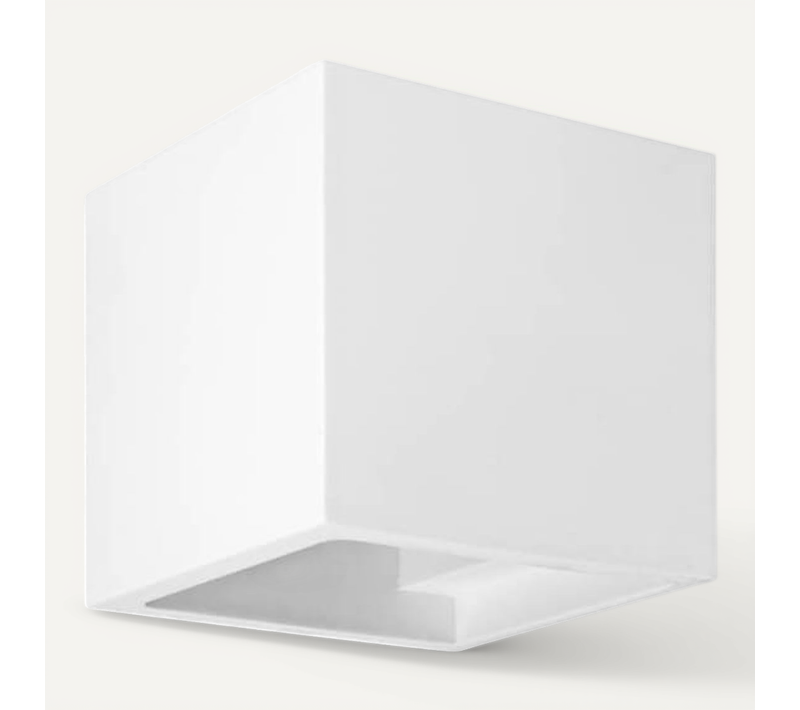 Applique Plâtre Cube Blanc - Nevada