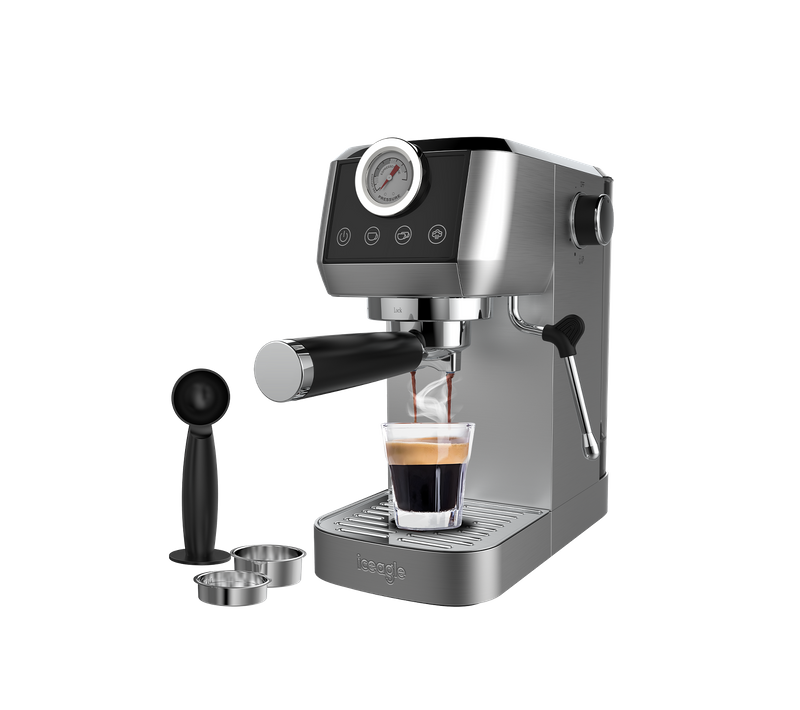 Machine à Café Semi-automatique Cm1665b 1350w, 20 Bar Cafetière Filtre 1,3 L