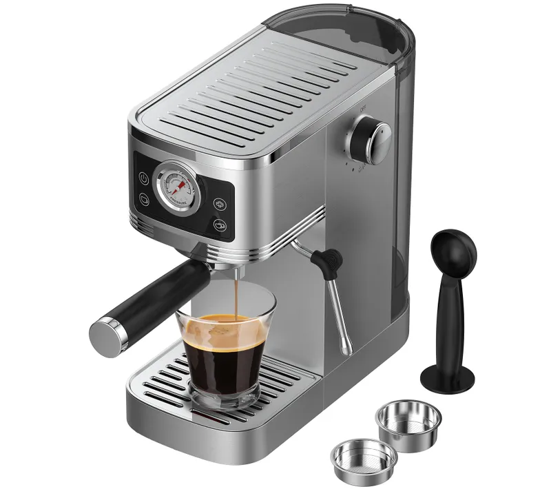 Machine à Expresso à Pompe Italienne,20 Bars, 1350w, Réservoir 1.3l