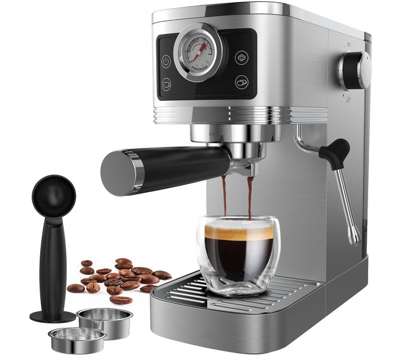 Machine à Expresso Avec Buse à Mousse De Lait Cm1660b 1350w, 20 Bar Pression De L'espresso