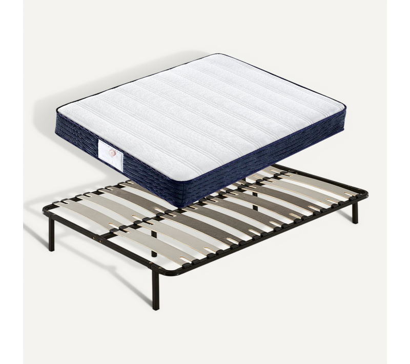 Ensemble matelas Ressort 140x190 cm Epaisseur 22 cm