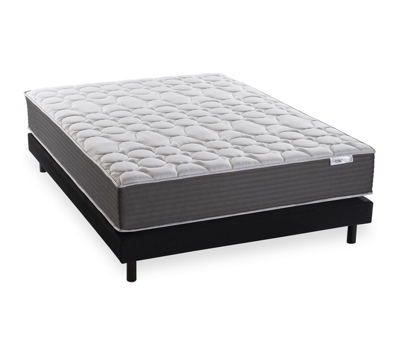 Ensemble Matelas Mémoire + Sommier 180x200 Memo Hr Hbedding - Mousse Ergo, Mousse Hr