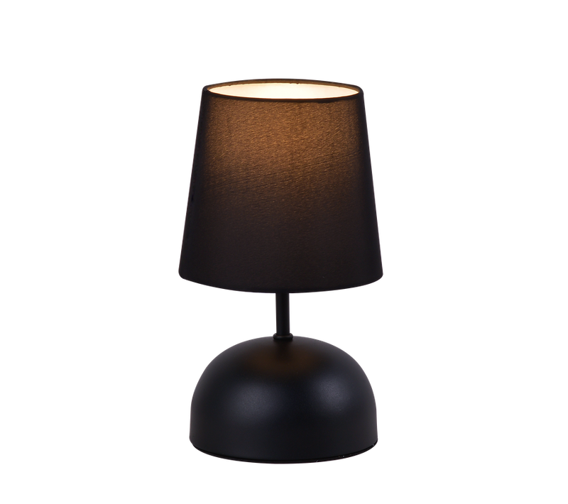 Nettlife Lampe De Chevet En Tissu Noir, Design Moderne Avec Câble (sans Ampoule).