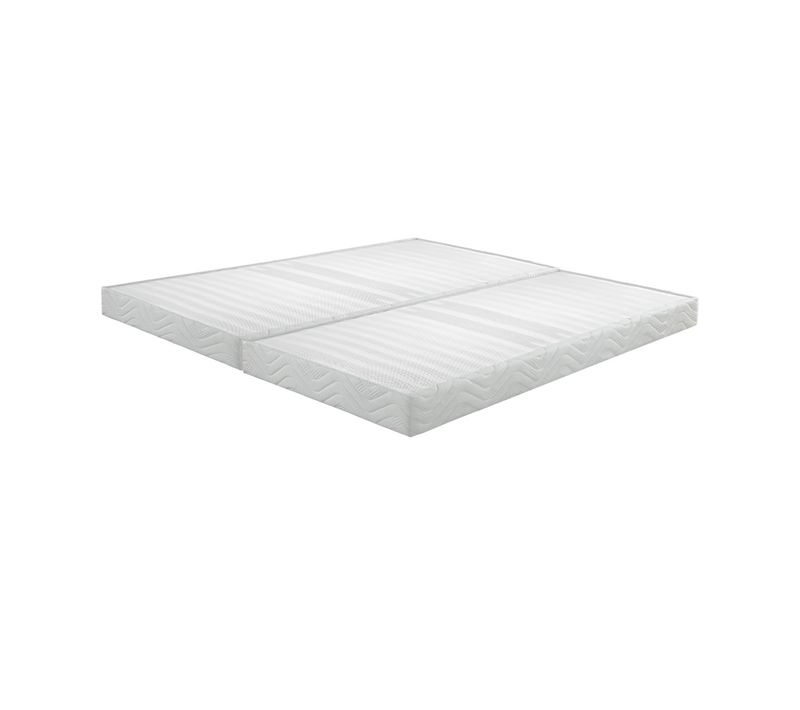 Sommier Tapissier 80+80x200 Omega Blanc 18 Lattes