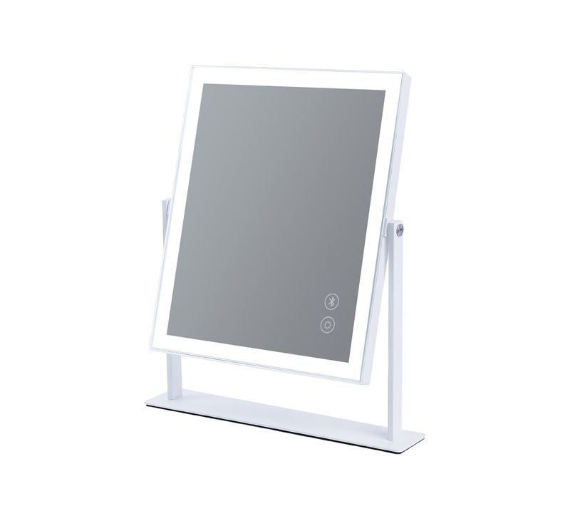 Miroir De Maquillage Hollywood Bluetooth Avec Bande Lumineuse LED - 25x30 Cm