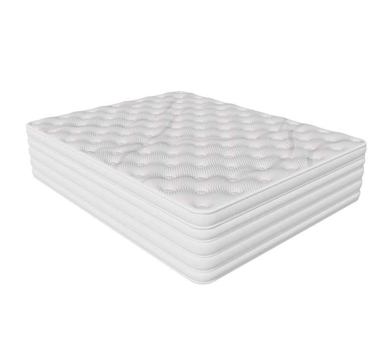 Matelas Hybride 140x200 cm Accueil mémoire de forme, Fermeté Moyenne H3/h4 - Epaisseur 32 cm