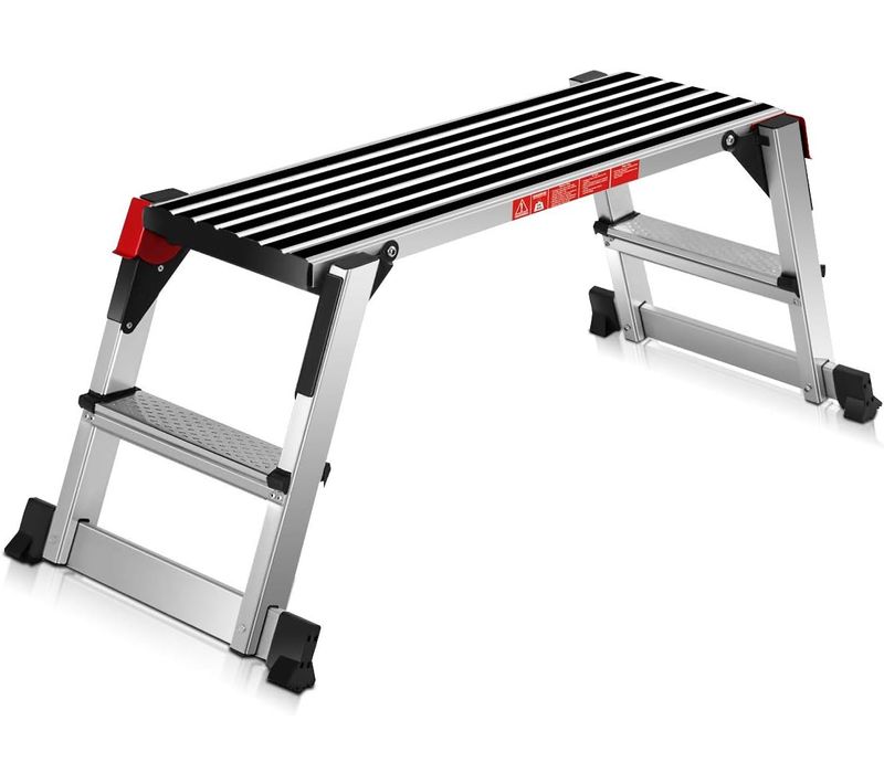 Plateforme De Travail Pliable Avec Serrures De Sécurité, Antidérapante 126 X 30 X 49,5cm