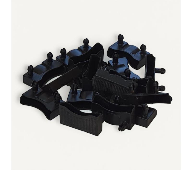 Lot De 20 Embouts Noir Pour Lattes 48 X 8 Mm