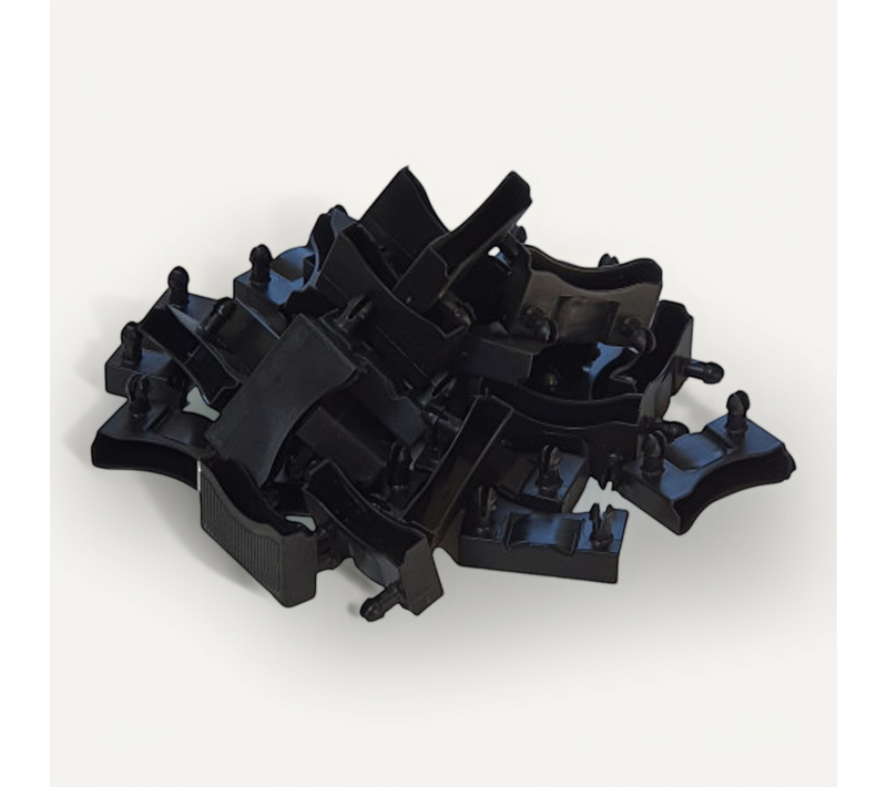 Lot De 50 Embouts Noir Pour Lattes 48 X 8 Mm